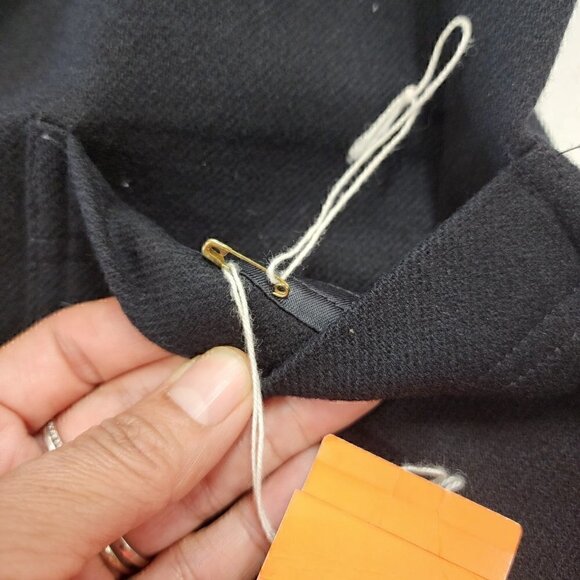 Vintage EJE Wool blend Black Blazer Women's 6 - Picture 8 of 10